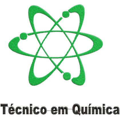 Matriz de Bordado Símbolo de Técnico em química